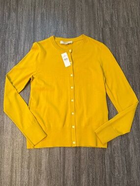 Loft button-up lightweight cardigan